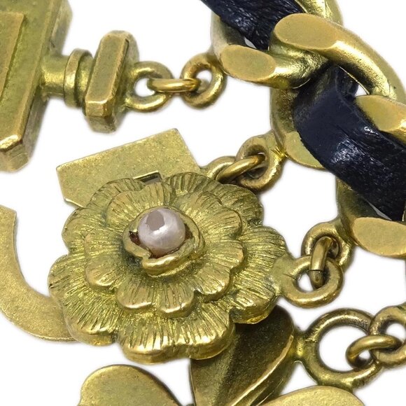 Chanel Icon Brooch Pin Bag Perfume Bottle Clover No5 Gold - Picture 4 of 8